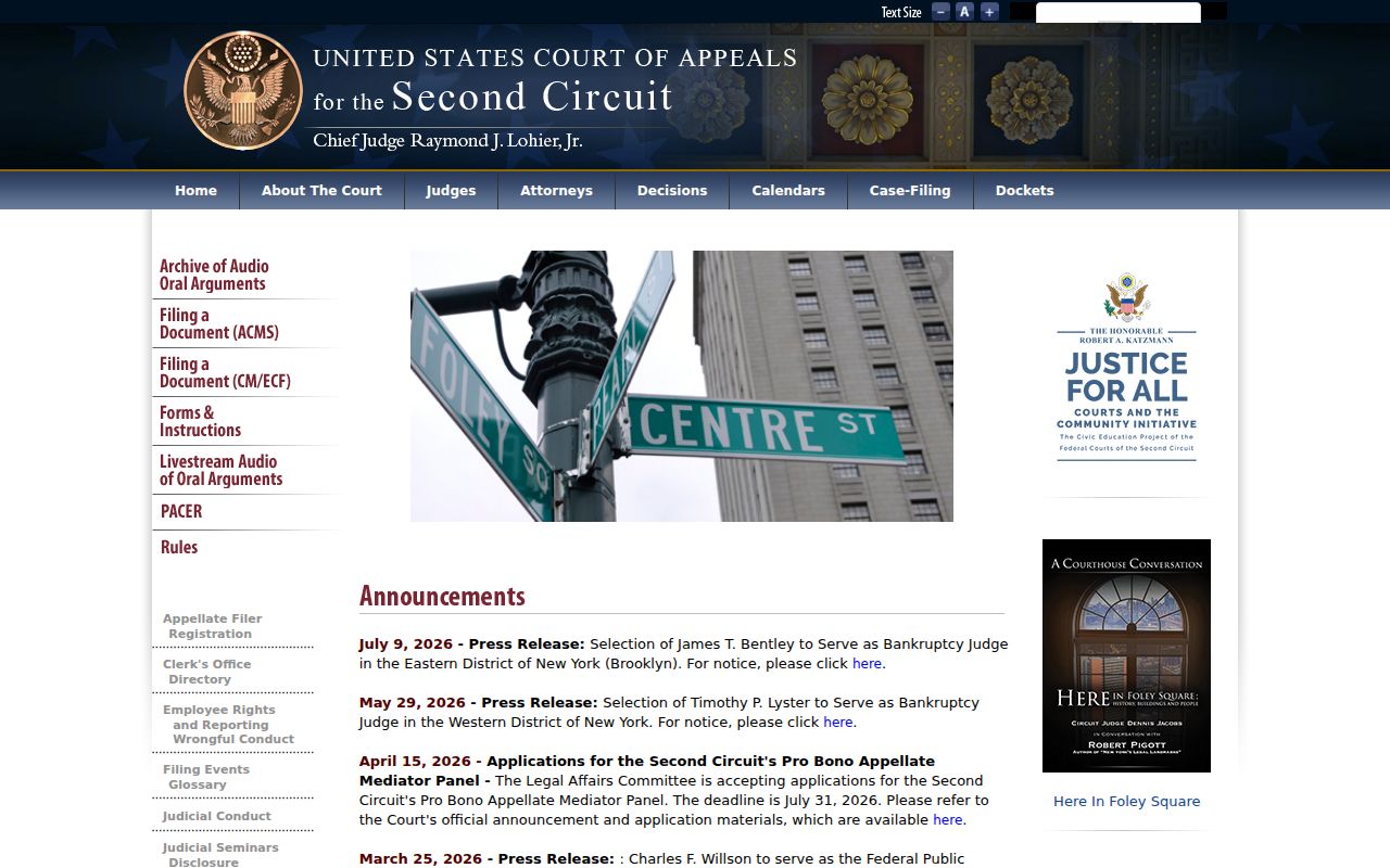 East Hartford, Connecticut court records Second Circuit federal appeal access
