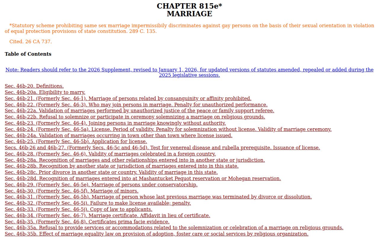 East Hartford, Connecticut marriage records Connecticut marriage statutes